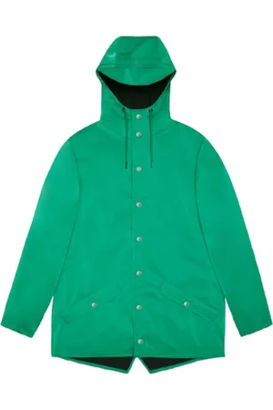 Rains Rain Jackets, male, , Size: S Waterproof Unisex Jacket with Snap Buttons
