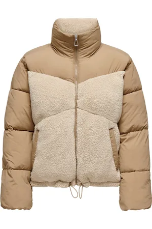 ONLY Winter Jackets, female, , Size: L Teddy Mix Puffer Jacket