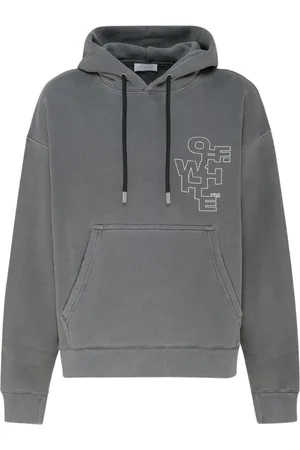 OFF-WHITE Hoodies, male, , Size: 2XL Black Arrows Hoodie Jersey Texture