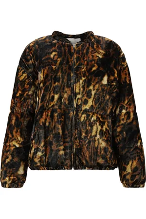 Isabel Marant Light Jackets, female, , Size: M Leopard Print Bomber Jacket