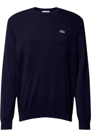 Lacoste Round-neck Knitwear, male, , Size: M Stylish Pullover Sweater for Men