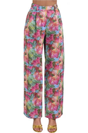 ACTUALEE Wide Trousers, female, , Size: M Wide Leg Patterned Trousers