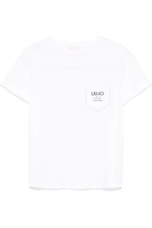 Liu Jo T-Shirts, female, , Size: S Logo Print Crew Neck T-shirt
