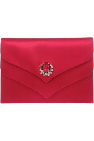Saint Laurent Pre-owned Clutches, female, , Size: ONE SIZE Pre-owned Satin clutches