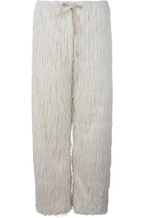 DARKPARK Straight Trousers, female, , Size: XS Fringe Paper Bag Trousers