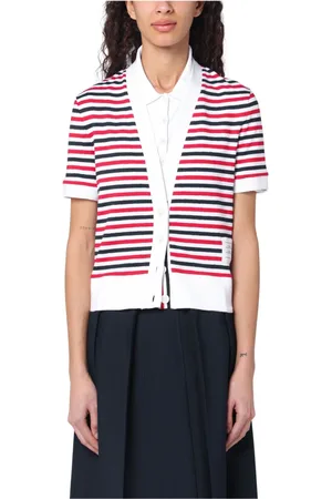 Thom Browne Polo Shirts, female, , Size: S Short Cardigan Sweater
