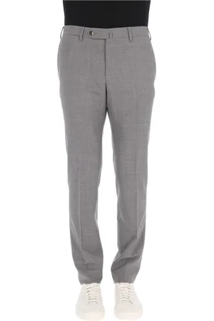 PT Torino Suit Trousers, male, , Size: S Slim Fit Grey Wool Trousers