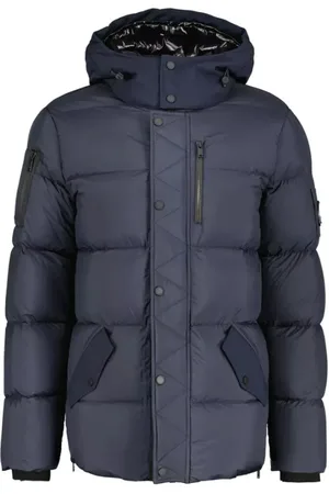 Moose Knuckles Winter Jackets, male, , Size: 2XL Nylon Puffer Jacket with Hood