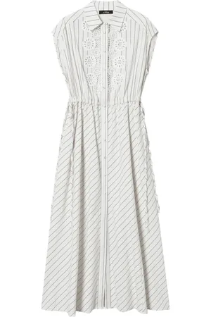 Twin-Set Shirt Dresses, female, , Size: S Stripe Print Dress with Pockets