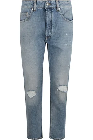 Palm Angels Slim-fit Jeans, male, , Size: W32 Grey Jeans with Monogram Pockets