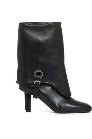 AGL ATTILIO GIUSTI LEOMBRUNI Heeled Boots, female, , Size: 5 US Ankle Boots with Foldover Detail