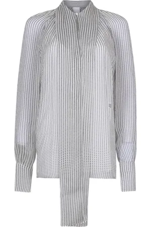 Givenchy Blouses, female, , Size: S Polka Dots Silk Chiffon Blouse