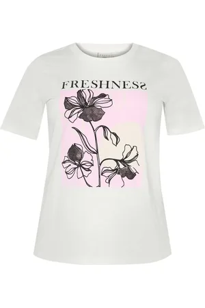 Kaffe T-Shirts, female, , Size: S Graphic Print Tee Top
