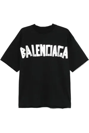 Balenciaga T-Shirts, female, , Size: L Logo-tape Crew Neck T-shirt