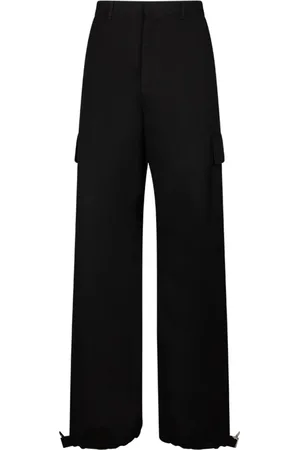 OFF-WHITE Wide Trousers, male, , Size: L Wide Leg Trousers