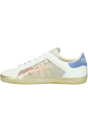 Premiata Sneakers, male, , Size: 6 US Leather sneakers with suede detail