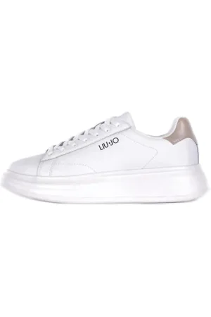 Liu Jo Sneakers, male, , Size: 12 US Sporty Logo Side Leather Rubber Sneakers
