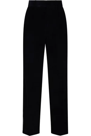 Palm Angels Straight Trousers, male, , Size: S Corduroy Trousers with Crochet Stripes