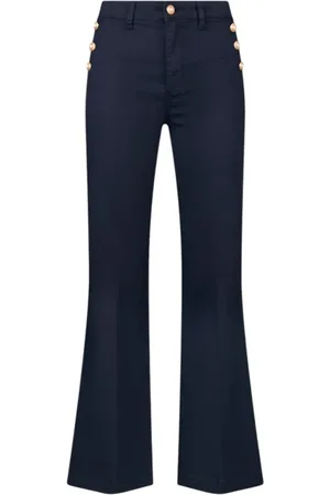 Liu Jo Wide Trousers, female, , Size: W30 Cotton Blend Stretchy Fashion Pants