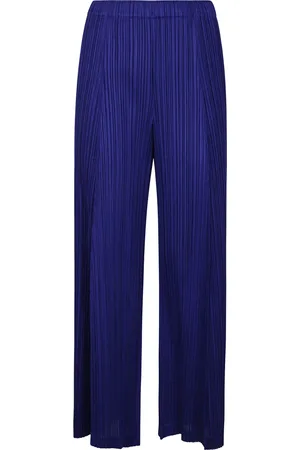 Issey Miyake Wide Trousers, female, , Size: XL Wide Leg Trousers with Thicker Bottoms