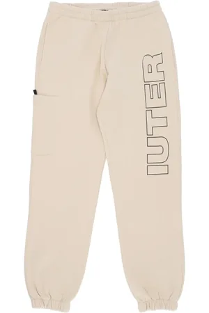 IUTER Sweatpants, male, , Size: XL Fleece Tracksuit Sweatpants Cream