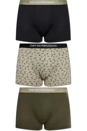 Emporio Armani Bottoms, male, , Size: L Three-Pack of Boxers