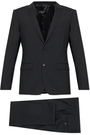 Dolce & Gabbana Single Breasted Suits, male, , Size: 2XL Wool suit with vest