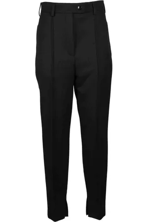 Prada Tapered Trousers, female, , Size: S Wool Blend Stretch Pants