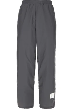 Thom Browne Straight Trousers, male, , Size: 2XL Wide Leg Nylon Pants