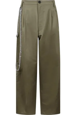 DARKPARK Straight Trousers, female, , Size: 3XS Pearl Adorned Wide Leg Trousers