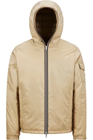Moncler Light Jackets, male, , Size: L Short Down Jacket with Contrast Trim