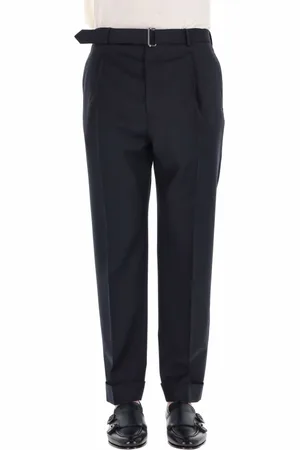 OFFICINE GENERALE Straight Trousers, male, , Size: XL Wool Trousers Hugo Model