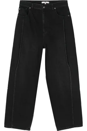 tibi Straight Jeans, female, , Size: W30 Wide Leg Denim Jeans