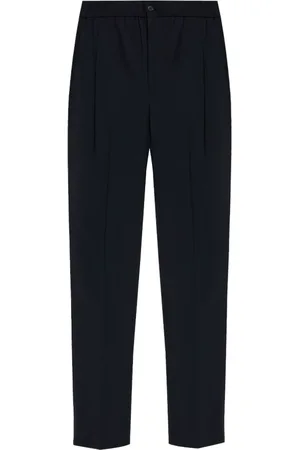Giorgio Armani Suit Trousers, male, , Size: L Trousers with Rear Elastic Waistband