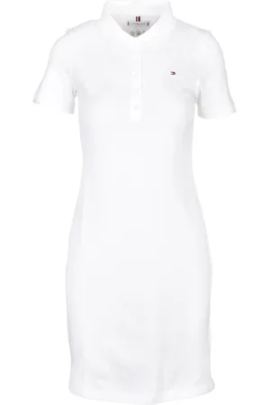 Tommy Hilfiger Short Dresses, female, , Size: L Polo Dress in Cotton Elastane