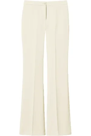 Twin-Set Wide Trousers, female, , Size: S Flare Crêpe Pants Vanilla