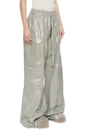 Rick Owens Wide Trousers, female, , Size: S Stylish Cargo Pants