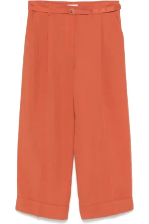 Liu Jo Cropped Trousers, female, , Size: M Carrot Trousers with Detachable Belt