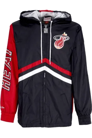 Mitchell & Ness Light Jackets, male, , Size: L Miami Heat Windbreaker Jacket