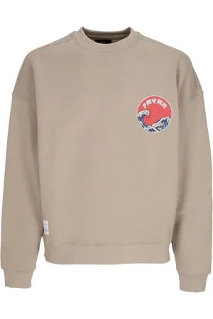 Alpha Industries Sweatshirts, male, , Size: S Vintage Japan Wave Warrior Crewneck Sweatshirt