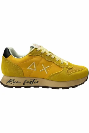 sun68 Sneakers, male, , Size: 7 US Vintage Sneakers with Run Faster Logo