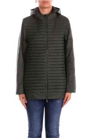 save the duck Winter Jackets, female, , Size: 3XL Hooded Jacket with Side Logo Zipper