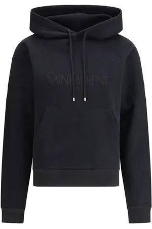 Saint Laurent Hoodies, female, , Size: S Logo Embroidered Hoodie
