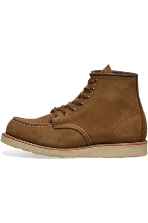 Red Wing Lace-up Boots, male, , Size: 10 US Heritage Moc Toe Boot Olive