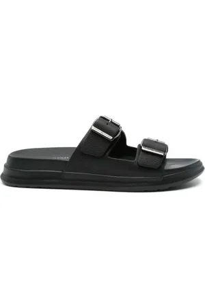 Tommy Hilfiger Sliders, male, , Size: 13 US Leather Double Strap Sandals