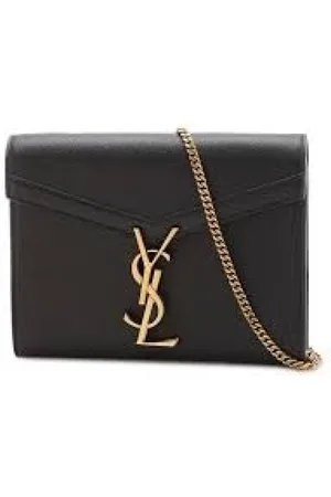 Saint Laurent Cross Body Bags, female, , Size: ONE SIZE Chain Wallet Leather