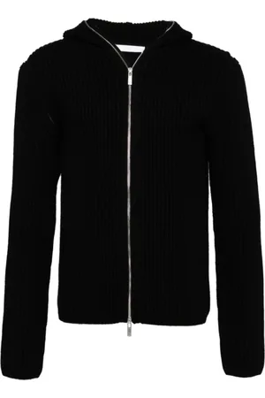 Helmut Lang Cardigans, male, , Size: S Zip-Up Wool Jacket