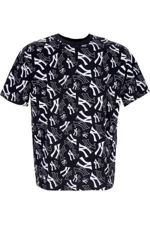 New Era T-Shirts, male, , Size: XL Yankees All Over Print Tee /White