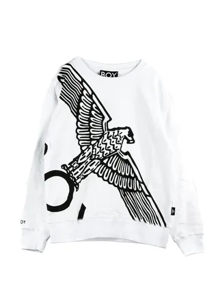 Boy London Sweatshirts, male, , Size: L Eagle Wingspan Crewneck Sweatshirt /Black