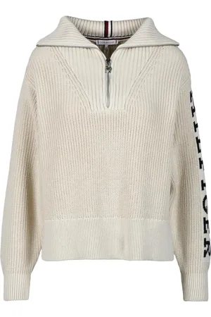 Tommy Hilfiger Turtlenecks, female, , Size: XS Cotton Pullover Sweater